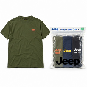 지프 JEEP 티셔츠 남성 반팔티 3매