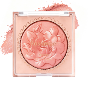 Skyciky 3D 로즈 엠보싱 블러셔 팔레트 물광 수분 치크 하이라이터