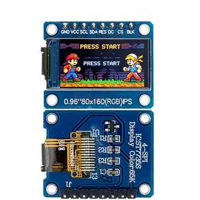 0.96인치 IPS TFT LCD SPI 디스플레이 모듈 (80x160 ST7735S)