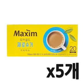 맥심 모카골드 제로슈거 커피믹스 11.5g 20개입 5개