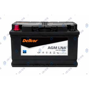 델코 Delkor AGM80 Black LN4 12V 80Ah ISG 스탑앤고 차량용 AGM 배터리