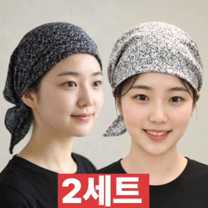 제이엠투 두건 여성 반다나 사계절용 주방 모자
