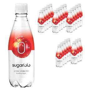 슈가로로 스파클링 사과 음료, 350ml, 24개 - 기타탄산음료
