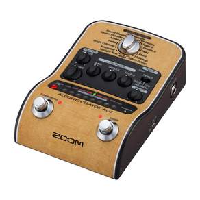 ZOOM AC-2 DI XLR AC AC 줌 어쿠스틱 기타용 프리앰프[3년 연장 보증 첨부]