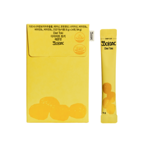 쏠랑 다이어트 토키 레몬맛 크런치 가르시니아 1000mg 체지방 감소 보조제