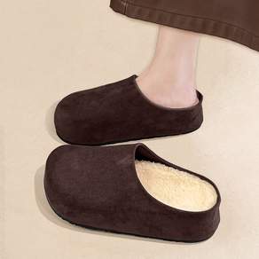 Modern Fashion 여성 발편한 통굽 털 신발 따뜻한 슬리퍼 F94