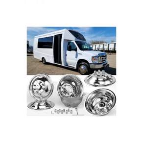 1974-2000 쉐브리 GMC 350074-98 포드 F35008-21 포드 E350E450 밴앤74-99 닷지 램 3500 8 러그 4 핸드 홀 허브캡용 16인치 폴리싱 스
