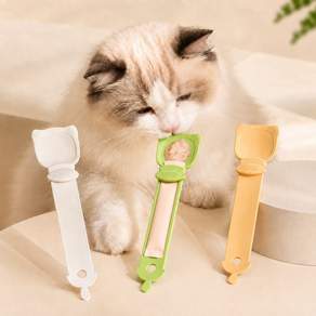 고양이 츄르 짜개 일체형 급여 스푼 3PCS