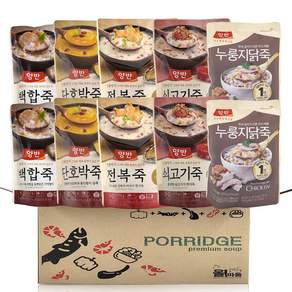 동원 양반 파우치죽 5종 기획세트 2호(전복2+쇠고기2+단호박2+백합2+누룽지 닭죽2)