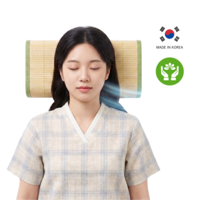 다온홈 열 땀 흡수 잘 되는 국내 생산 대나무 사각 베개