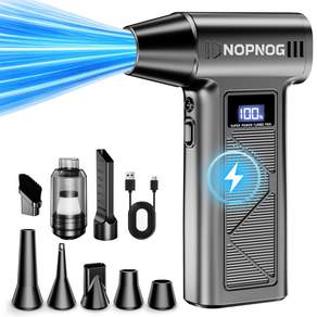 NOPNOG 초강력 무선 에어건 2in1 흡입 송풍 150000RPM 브러시리스 차량용 가정용 PC 캠핑 청소기 미니 핸디 송풍기