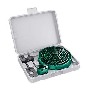 GREENER 다용도 홀쏘 13pcs 19-127mm세트 원형 철판 목재 석고 pvc 플라스틱 금속 목공 홀쏘