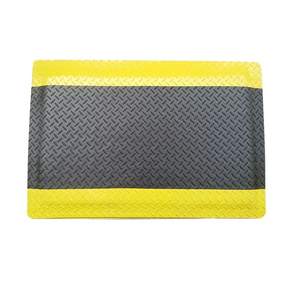 공장 바닥 매트 미끄럼방지 현장 깔판 바닥재 작업장 옐로우 트림 블랙 450mmx600mmx20mm