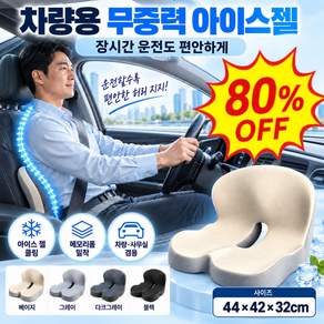 독일정형설계 무중력 아이스 젤 등받이 일체형 자세교정 방석 차량용 아이스젤등받이 메모리폼 의자방석 등받이 방석