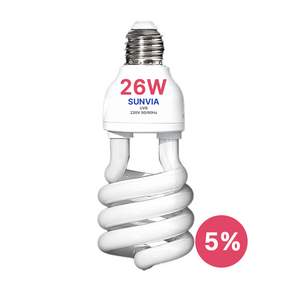 SUNVIA UVB램프 26W 게코 도바뱀 거북이 파충류 램프