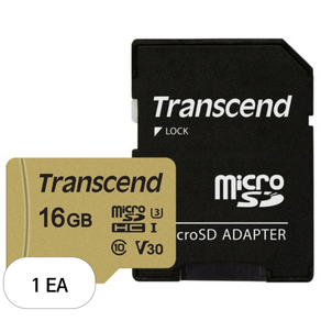 트랜센드 마이크로SD카드 MLC 메모리카드 TS16GUSD500S