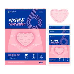 이지엔6 생리통 붙이는 아랫배 핫팩 온열패치 3매입