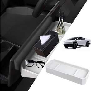 x xotic tech 테슬라용 대시보드거치대 대시보드홀더 센터 콘솔 스크린 대시 오거나이저 Tesla Cybertruck 2024·2025·2026 픽업과 호환 실리콘 대