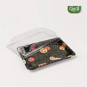 다온킹(소량) 사각초밥용기 HP-05 체리 50개 합세트 스시배달포장