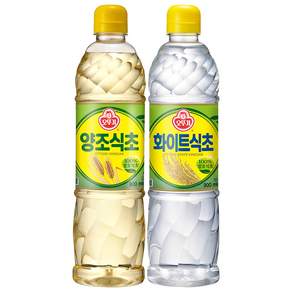 오뚜기 양조식초 900ml 6개+화이트식초 900ml 6개