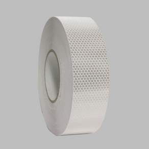 안전 반사테이프 벌집무늬 50mm x 50M 백색 은색