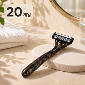 루온 3중날 일회용 면도기 개별포장