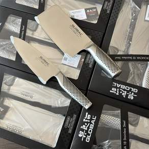 G249 스테인리스 중식도 야채칼 2개 세트 중화식 주방칼 17.5cm