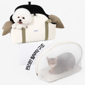 코코포 강아지 슬링백 애견/반려동물 산책 이동가방 고양이 이동가방 탈부착 메쉬백