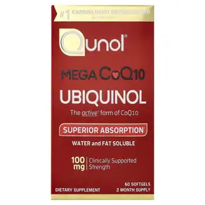 할인중입니다 Qunol (퀴놀) Mega CoQ10 유비퀴놀 100mg 소프트젤 60정 추워질수록 건강챙기세여