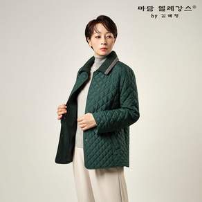 마담엘레강스 아벨 니트카라 퀼팅 자켓