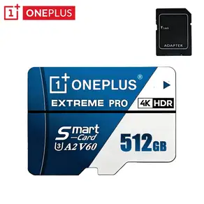 품질이 좋습니다 OnePlus 2TB 고속 V30 A2 U3 4K SD 카드 512GB 256GB 메모리 카드 1TB Micro TF SD 어댑터 (스마트폰/태블릿/PC 호환) 신