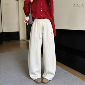 ZAJA 여성 와이드 트레이닝 팬츠 투웨이 절개 벌룬 가을 겨울 데일리