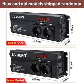 6000W 자동차 인버터 DC 12V AC 220V 전원 인버터 충전기 어댑터 Inversor 전압 변압기 변환기 자동차 액