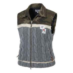 RSSC DENIM & KNIT PADDING VEST - CAMO/GRAY