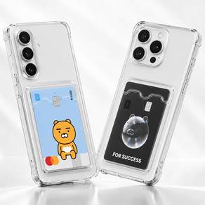 1+1 쉴드플러스 네오 클리어포켓 휴대폰 케이스 투명 변색방지 슬림 충격흡수 범퍼케이스