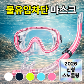 에어라벨 초간편 물놀이 스노클링세트 김서림방지 마스크