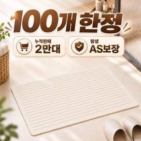 Ahomeone 빨아쓰는 규조토 발매트 화장실/욕실/베란다/싱크대/주방 발매트