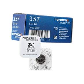 레나타 RENATA 357 SR44W 산화은 코인전지 10개입 1.55V 스위스 정품 시계배터리[pw]