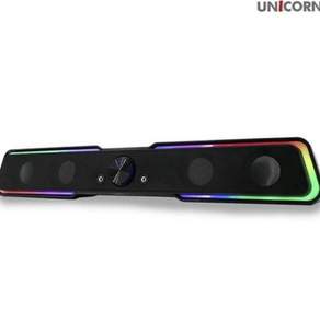 게이밍스피커 유니콘 USB전원 PC 게이밍 LED 사운드바 스피커 79000EA 1EA