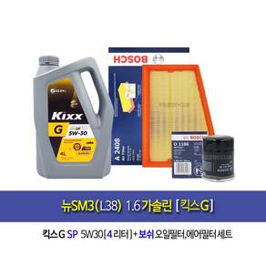 뉴SM3(L38) 1.6가솔린 킥스G(4L)엔진오일세트KJ2408FHS1186