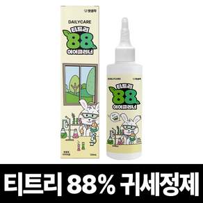 펫생각 천연 저자극 티트리88%함유 애견 강아지 귀세정제 이어클리너 귀청소 청결 귓병 귀염증 외이염 예방