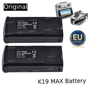 K19 Max GPS 드론 4K 전문가용 카메라 드론용 정품 드론 배터리 3.7V 2200MAH 13-20분 비행시간 M22 M33 M6