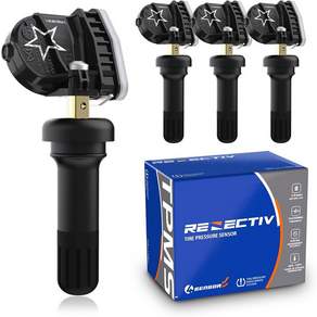 RENECTIV TPMS 센서 315MHz GM 타이어 공기압 모니터링 시스템 1개 세트 쉐보레 콜벳 크루즈 GMC 테레인 유콘 캐딜락 CTS 뷰익과 호환됩니다 13598772/4
