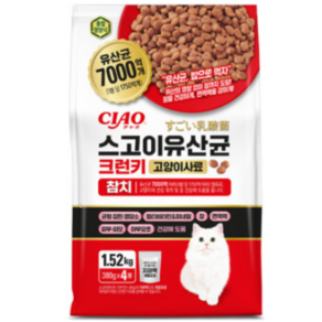챠오츄르 전연령 고양이 스고이 유산균 크런키 건식사료