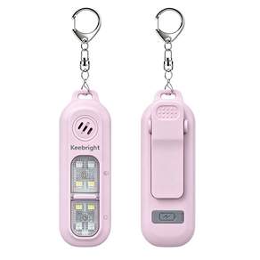 Keebright [단독 기획] SOS 야간 안전 경보기 USB-C 충전 / 130dB 호신용 LED 경광등 캠핑 등산 낚시 차박 필수템