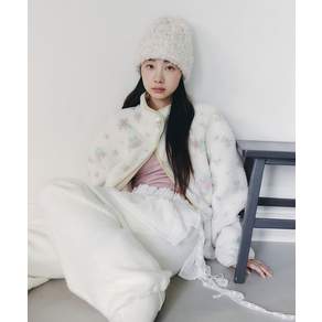 CELITAILS FLOWER REVERSIBLE FLEECE JACKET 3COLORS CE259NJP001MIV