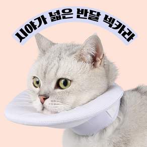 소풍일상 시야확보 반달 초경량 넥카라 고양이 편안한 넥카라 목카라 강아지 넥카라