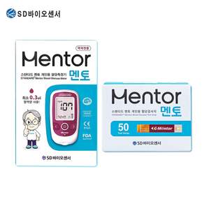 SD바이오센서 멘토 혈당측정기+검사지 50매