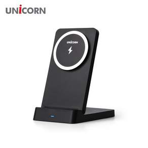 유니콘 15W 접이식 PD3.0 QC3.0 지원 스탠드 맥세이프 고속무선충전기 ZQ-M15W