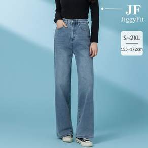 지기핏 3단 기장 와이드 밴딩 연청 데님 팬츠 S~2XL